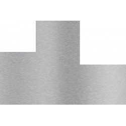 Tôles inox brossée ép. 1,5 ou 2 mm, dimensions aux choix, inox brossé 304l