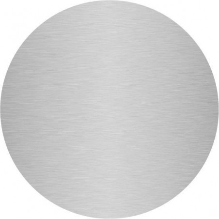Plaque aluminium anodisé sur mesure ronde - alu anti-traces