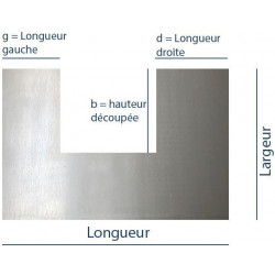 Plaque d'acier laminé à froid - 1 à 3 mm - 50 x 50 à 100 x 200 cm Epaisseur  en mm 1 mm Longueur en cm 50 cm Largeur en cm 50 cm Dimension de la plaque